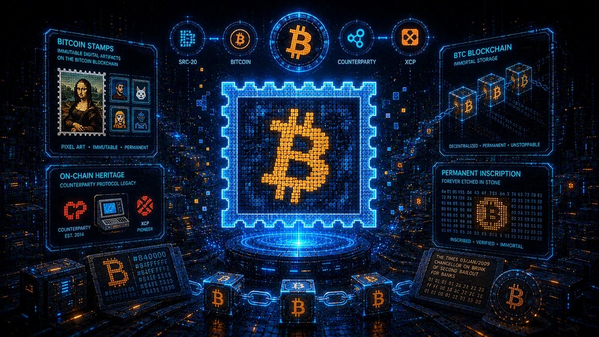 ビットコインスタンプ(SRC-20)とは何ですか? 2026年に説明されるビットコインの永久NFTプロトコル