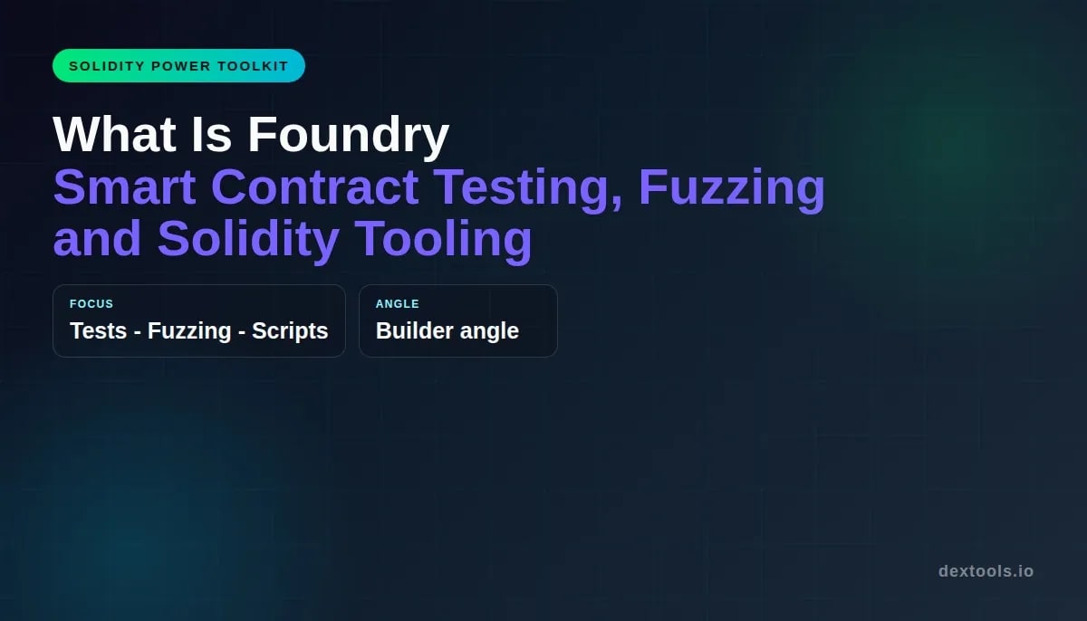 O que é Foundry: testes de contratos inteligentes, ferramentas de difusão e solidez (2026)