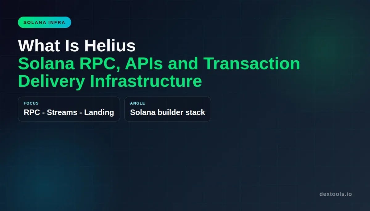Qué es Helius: Solana RPC, API e infraestructura de entrega de transacciones (2026)