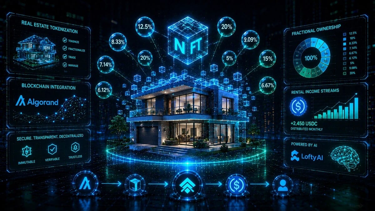 O que é IA elevada? Tokenização Imobiliária Fracionária na Algorand Explicada em 2026