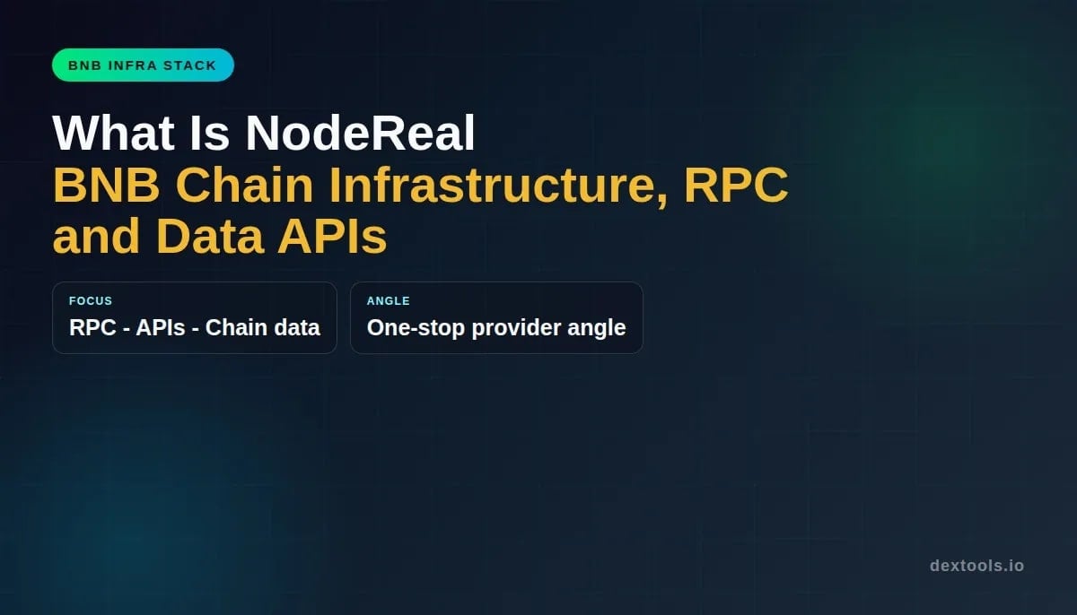 Qu'est-ce que NodeReal : infrastructure de chaîne BNB, RPC et API de données (2026)