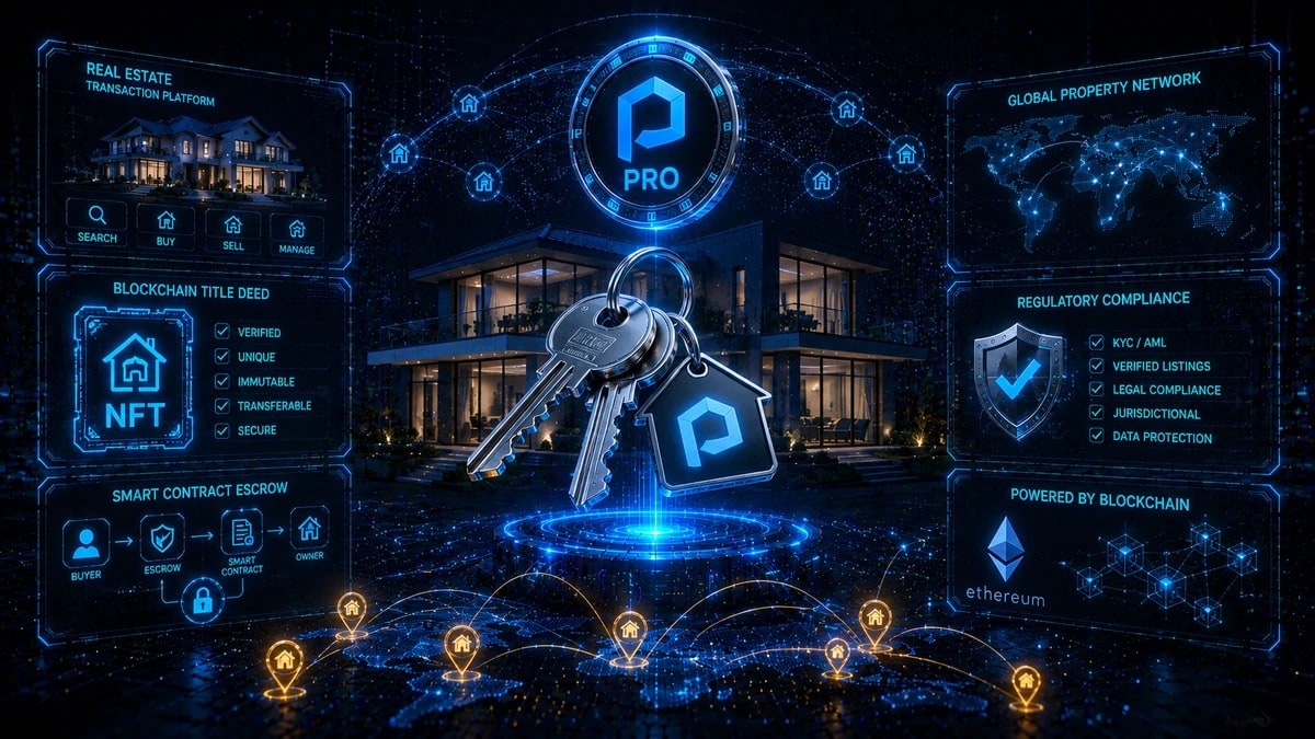 O que é Propy (PRO)? A plataforma Blockchain de transações imobiliárias explicada em 2026