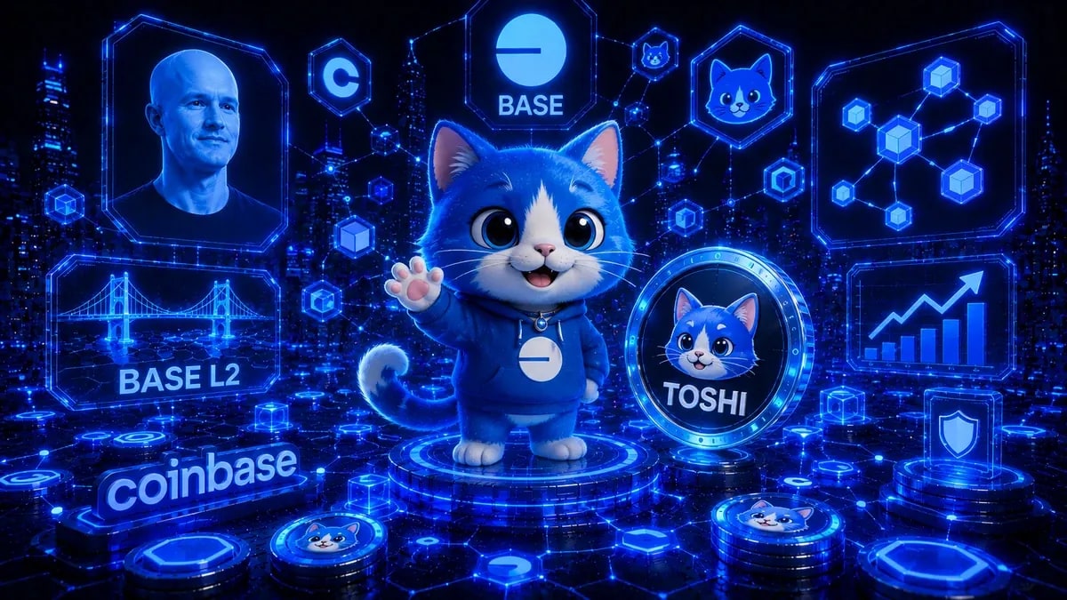 Qu'est-ce que Toshi (TOSHI) ? Base Memecoin du chat du PDG de Coinbase expliqué en 2026