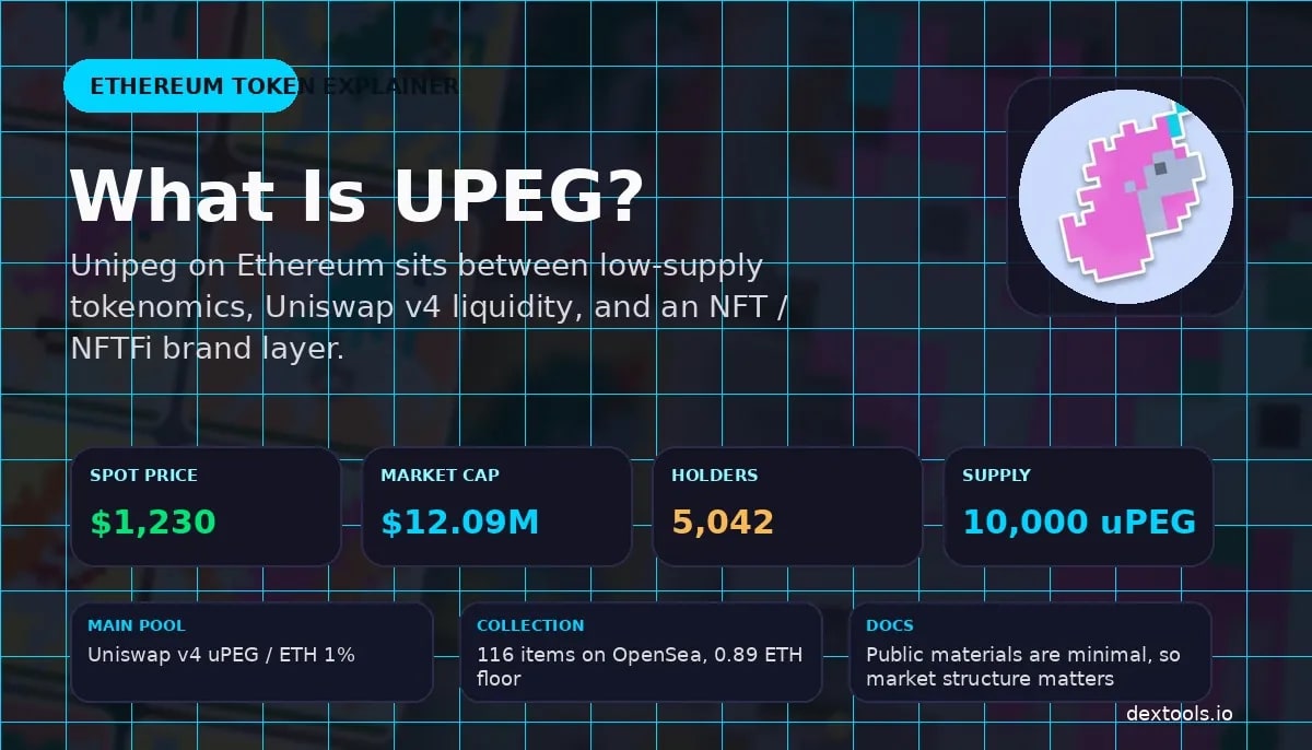 O que é UPEG? Explicação do token Unipeg, da liquidez Ethereum ao ângulo NFT